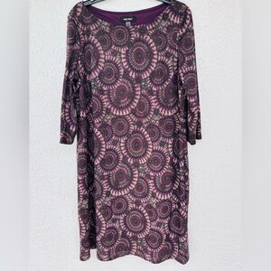Like new purple design dress with flecks of sparkle.